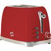 Pyramidea FIRST CLASS TOSTAPANE Rosso singolo Stile Vintage con Corpo in Acciaio
