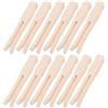 RORPOIR 50 Pezzi Mollette in Legno per Bucato senza Schegge, Levigate a Mano, Pinze Resistenti per Stendere Coperte e Trapunte Beige, per Uso Domestico