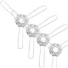 TOPPERFUN Kit 20 Pezzi Morsetti a Molla per Paralume in Ferro, Supporti Porta Paralume Fai da Te per Lampade a Sospensione e Lampadari, Accessori per Riparazione Lampade Domestiche e Locali