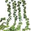 Fycooler Viti Artificiali di Piante Foglie di Monstera,Tropicali Edera Finta di Artificiali Piante di Vite Verdi per Interno Esterno Balcone Vaso da Parete Decorazione del Giardino di Nozze