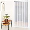 SYFXZZDS Tende in PVC Trasparente Tenda A Striscia in PVC Trasparente Impermeabile Tutela della Privacy Tenda Morbida Opaca (Color : Clear, Size : 250x150cm)
