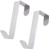 Toyland® Confezione da 2 Ganci per Ghirlande in Metallo da Appendere alla Porta, 13cm - Ultra Sottili - Accessori per Decorazioni Stagionali