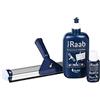 Ha-Ra - Confezione Risparmio composta da 1 flacone di detergente, 1 flaconcino di Rollfix (Vuoto) + Strumento per la Pulizia dei vetri da 32 cm