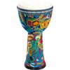 Solinder tamburo africano 8 pollici tamburo africano PVC tamburo corpo pelle di capra superficie del tamburo leggero battendo mano tamburo strumento a percussione modello colorato Bongo tamburo per