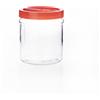 BORGONOVO Vaso Ortes vetro tappo a vite rosso 1 litro (minimo 6 pezzi)