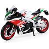 TURBO CHALLENGE - Moto Aprilia SV4 1000 RR - Die Cast - 029930-1/12 - Veicolo a Ruote Libere - Rosso - Metallo - Giocattolo per Bambini - Regalo - A partire dai 3 anni