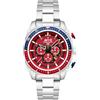 AVI-8 Hawker Hunter Atlas Dual Time Cronografo Cremisi Rosso, Cinturino da polso