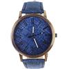 Mipcase Orologio da Polso da Donna Canvas Quartz Navy in Lega | Acciaio Inossidabile, Stile Delicato ed Elegante, per Studenti e Occasioni Varie