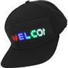 YUEHISY Cappelli a LED, Cappello Intelligente del Display LED Programmabile, Tappi di Baseball di Controllo delle App Bluetooth, per Feste, Natale, Halloween, Evento Sportivo (BLACK)