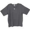 GURU SHOP Camicia da yoga, camicia Goa, a maniche corte, da uomo, in cotone, antracite., XL