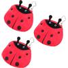 iplusmile Peluche Portamonete Coccinella Rossi, 3 Pezzi Cerniera | Leggero e Portatile, Uso Quotidiano e Shopping, Stile Minimalista Carino, Formato Compatto