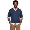 Tommy Hilfiger Pullover Uomo Cashmere V Neck Pullover in Maglia, Blu (Aegean Sea Heather), M
