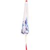Holibanna Parasole Giapponese Retrò Decorativo in Tessuto Manico in Legno Blu | Stile Tradizionale Vintage, Uso per Recitazione e Quotidiano, per Stagione Calda e Feste, 1 Pezzo