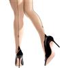 sofsy Collant 20 Den con Cucitura Posteriore - Design Unico sul Tallone con Logo, Vita Alta Modellante, Punta Rinforzata
