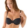 YSABEL MORA Nomarks Mar - Reggiseno Senza Spalline Tipo Bandeau con Coppe in Microfibra e Tulle Traspirante, con Ferretto e Spalline Multiposizione, Finiture Piatte Effetto Invisibile