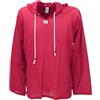 GURU SHOP Camicia da yoga, leggera, per il tempo libero, con cappuccio, da uomo, Colore: rosso, M