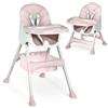 Ricokids Seggiolone Milo con tavolo (rosa)