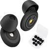 Adiwo 2 Tappi Orecchie Dormire, Design Ergonomico, 50Db Snr, Riutilizzabili Super Confortevoli con Custodia di Trasporto e 5 Misure di Gommini Auricolari di Ricambio, per Sonno Lavoro Studio, Nero