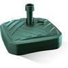 GARDENIX Base per ombrellone, Quadrato, Verde, in plastica, riempibile con Sabbia, Acqua, Ghiaia in Giardino, Spiaggia, terrazza, ombrellone portaombrelli, Supporto per ombrellone