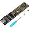 Annadue Adattatore da M.2 a USB, NGFF M.2 Bkey SATA Hard Drive SSD a USB3.1 Tipo C Scheda Adattatore 10 Gbps, Chip Bridge USB 3.1 Gen 2, Supporto SSD di Dimensioni 2230/2242/2260/2280