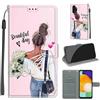 KENHONER Custodia per Samsung Galaxy A13 4G/5G/A04S, ragazza | Portafoglio Pelle PU, Magnetica, Resistente Agli Urti, Scomparto Carte Credito, Pieghevole, Flip Libro, Motivo