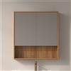 KAMALU Specchio bagno contenitore 75 cm stile scandinavo | KAM-NORTH-75