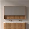KAMALU Specchio bagno contenitore 120 cm stile scandinavo | KAM-NORTH-120