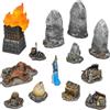 mantic Terrain Crate Fantasy Battlefield Objectives | 13 pezzi di terreno in PVC | Compatibile con Warhammer Age of Sigmar, Kings of War, D&D e altro | Scala 28-32 mm
