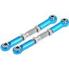 Tbest Barra Sterzo RC, 2 Pezzi Anteriore e Posteriore per Modellismo Radiocomandato, Tirante Servocomando Blu for Appassionati Auto Scala 1:10 e Gare Estive