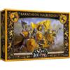 CMON A Song of Ice and Fire Gioco di miniature da tavolo Baratheon Halberdiers Unit Box - House Baratheon Vanguard Defense! Gioco di strategia per adulti, età 14+, 2+ giocatori, 45-60 minuti di gioco,