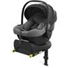 kk Kinderkraft Kinderkraft I-LITE Seggiolino per Bambini, Con Base ENDURA SAFE FX, Seggiolino Auto i-Size, 40-87 cm, Girevole, ISOFIX, ERGO PAD, Sistema Modulare, Pesa 3,2 kg, Cintura a 5 Punti, 0-12 Anni, Gris