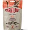 CARNILOVE Freeze-Dried Snack Cat Beef 40 g con manzo e erba gatta, snack liofilizzati per gatti