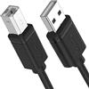 UNITEK Cavo da USB A a USB B (maschio-maschio) I 5 metri, standard USb 2.0, PVC, 28AWG, 100% rame, nero I Cavo dati per stampanti/speciali compatibile con PC, Notebook