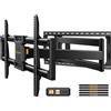 Perlegear Supporto TV Parete 42-97 Pollici fino a 68 kg Braccio Lungo Full Motio