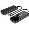 Nilox Dock station Nilox NXDSUSBC10 100W per computer USB 3.2 tipo-C Nero [NXDSUSBC10]
