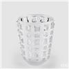 Enzo De Gasperi - Vaso Gemme Piccolo in Vetro Bianco (h 21 cm)