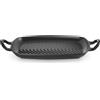 LE CREUSET Grill Griglia Rettangolare Evolution 30x27cm Ghisa Vetrificata Nero