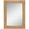 Stonebriar Natural Appeso Specchio da Parete, Legno, Marrone, Medium