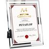 PETAFLOP A4 Cornice Foto in Vetro 21x29.7cm per Espositore Fotografico su Tavolo