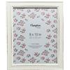 Hampton Frames, Cornice portafoto PALOMA PAL301980W, 20x25 cm, bianco, legno MDF e vetro | Profilo largo, montaggio orizzontale/verticale, retro con clip | Eleganza shabby chic per foto
