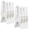 Romon Mollette Per Bucato Grandi Bianche, 6 Pezzi Barrette Per Telo Mare, Forte Grip Clip Antivento Per Spiaggia, Piscina E Giardino