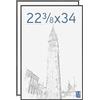MCS Cornice per Poster MCS Original 56,8 x 86,4 cm, Cornice Nera Leggera, Fissaggio a Parete Verticale e Orizzontale, Grande Cornice per Foto, Poster e Opere d'Arte (Confezione da 2)