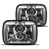 HWSTAR 2022 Upgraded 180W DOT 500% Bright Anti-glare H6054 5x7 7x6 LED Headlight DRL Turn Signal Hi/Low Sealed Beam Compatible with Jeep Cherokee XJ Wrangler YJ Ford Chevy GMC Toyota Nissan etc Pair