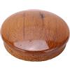 aqxreight Copricentro per Timone Nautico in Legno di Teak 63 5mm Finitura Lucida per Yacht e Barche Accessorio Marinaresco Elegante e Resistente Adatto alla Maggior Parte dei Volanti Copertura Centrale per