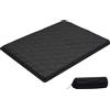 VEVOR Materasso Tatami Addensato da 2032 x 1524 x 63,5 mm, Tatami Regina Pieghevole, con Borsa Portaoggetti e Accessori di Montaggio, Materassino a 9 Strati per Meditazione Yoga, Nero