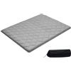 VEVOR Materasso Tatami Addensato da 2032 x 1524 x 63,5 mm, Tatami Pieghevole Queen Size, con Borsa Portaoggetti e Accessori di Montaggio, Materassino a 9 Strati per Meditazione Yoga, Grigio