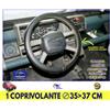 Autokit Coprivolante Universale Panda Young Simil Pelle Nero Sterzo Volanti Auto cm