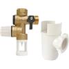 SOMATHERM FOR YOU - Kit che comprende 1 NC 20/27 Security Group (3/4 '') acqua in ottone neutro con l'aria di guardia a destra e 1 trappola imbuto