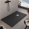 OLIMPO DOCCE - Piatto doccia nero in marmoresina | Piletta Gratis - STAR PLUS - 70x100