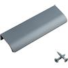 M4TEC M4TE Maniglie a Profilo per Armadietti da Cucina, Tiranti per Cassetti da Credenza, Maniglie Nascoste per Camera Da Letto Grigio Acciaio. Serie VD3: 256 mm